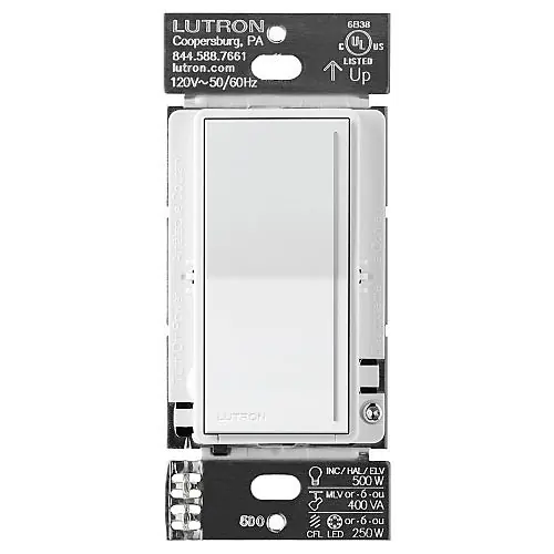 Lutron ST-PRO-N-WH Sunnata PRO Dimmer 120V 250W / 500W