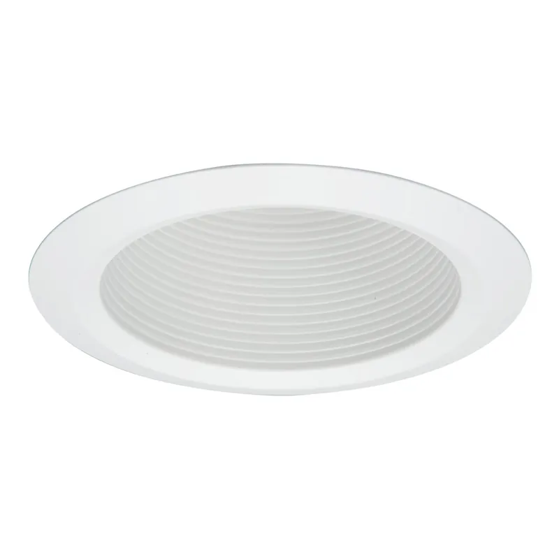 Halo 5125WB Circle Full Cone Self Flange Baffle Trim 5 in ID x 6-5/8 in OD CFL/Halogen/Incandescent/LED Lamp