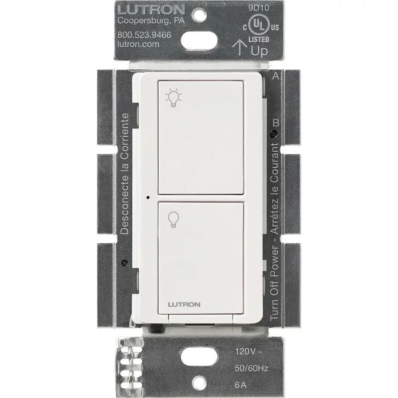 Lutron PD-6ANS-WH Smart Lighting Switch for All Bulb Types or Fans