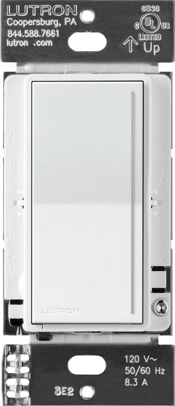 Lutron ST-RD-WH Sunnata Pro Companion Dimmer, 120 V, (1) ST-PRO-N