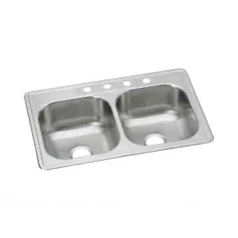 Elkay DSE233223 Dayton Stainless Steel SINK 3-Hole Drop-In Kitchen Sink