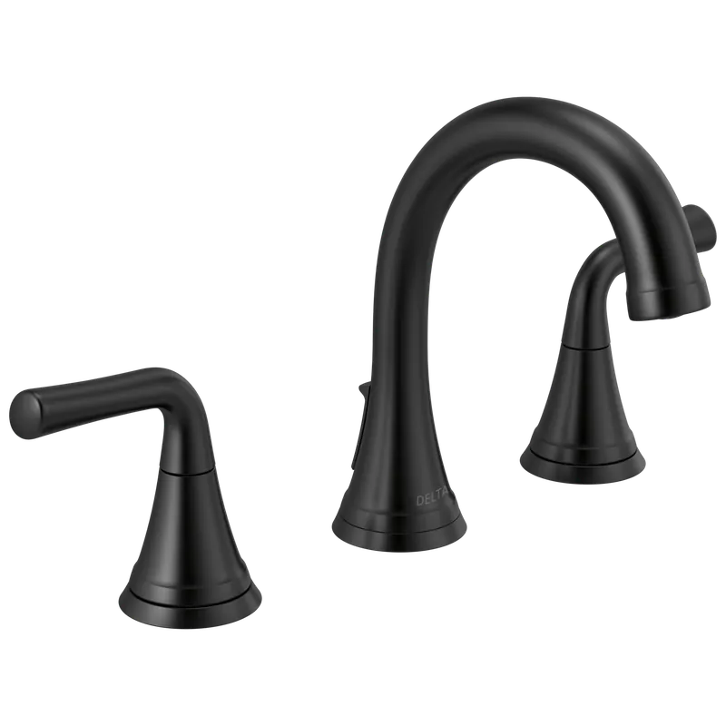 Delta 3533LF-BLMPU Kayra Two Handle Widespread Bathroom Faucet Matte Black