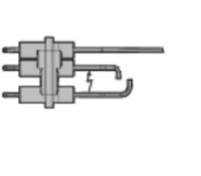 Navien 30028036A Ignitor and Flame Rod, NPE-2 (180/210/240) and NCB-H (all models) OLD# 30025442