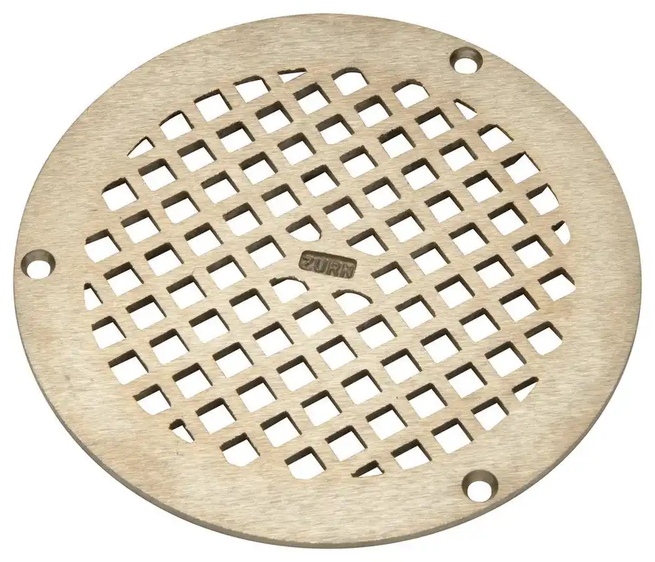 Zurn PN400-6B-STR 6 x 6 in. Round Grid Strainer Nickel Bronze