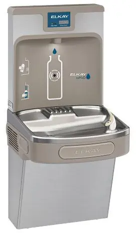 Elkay LZS8WSSP Bottle Filling Station & Single ADA Cooler Filtered Refrigerated Stainless