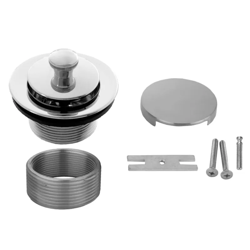 JACLO 541-PEW Lift And Turn Tub Drain Strainer With Faceplate