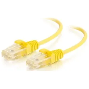 Quiktron 576-RD15-003 VS 3FT YLW BOOTED C6 28AWG CM