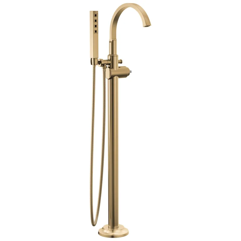 Delta T4788-CZ-PR-LHP-FL Tetra Floor Mount Tub Filler Trim