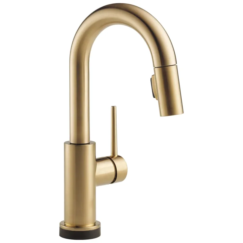 Delta 9959T-CZ-DST Single Handle Pull-Down Bar / Prep Faucet with Touch2O Technology