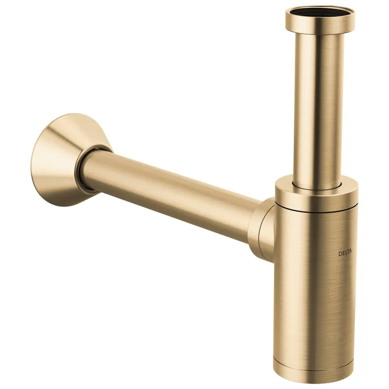 Delta DT041141-CZ Bottle Trap Decorative P-Trap with 12 Inch Straight Arm