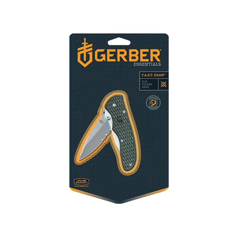 GERBER 22-47161 Folding Knife, 299 in L Blade, High Carbon Stainless Steel Blade, Replacement MPN
