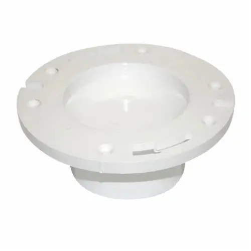 Macomb Group D810422 4 x 3 Pvc-Dwv 1pc Hub Closet Flange W/Knock Out