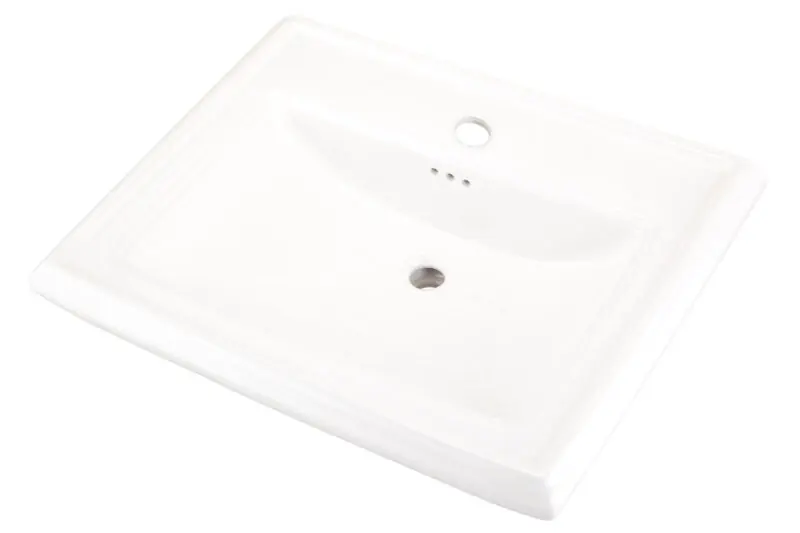 GERBER PLUMBING FIXTURES G0012582 Logan Square Standard Ped Lav 27.38 x 21.25 Single Hole White