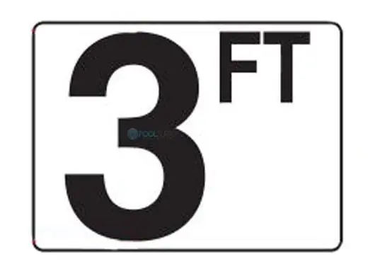INLAYS P410030 Inlays 4 x 6 Plastic Stick-On Depth Marker