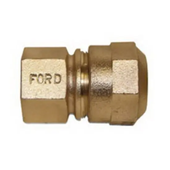 Ford Meter Box C14-66-Q-NL 1-1/2 x 2-7/16 in. FIPT x Quick Joint Brass Water Service Coupling