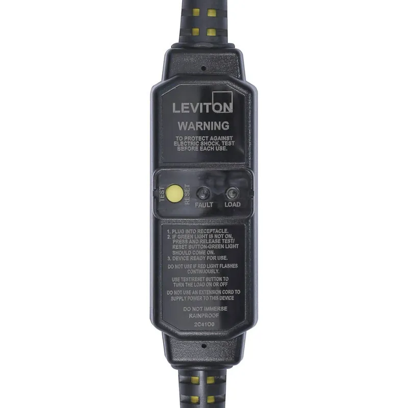 Leviton GSCA2-3C PORT SELFTST GFI CORD AUTO 20A 3FT