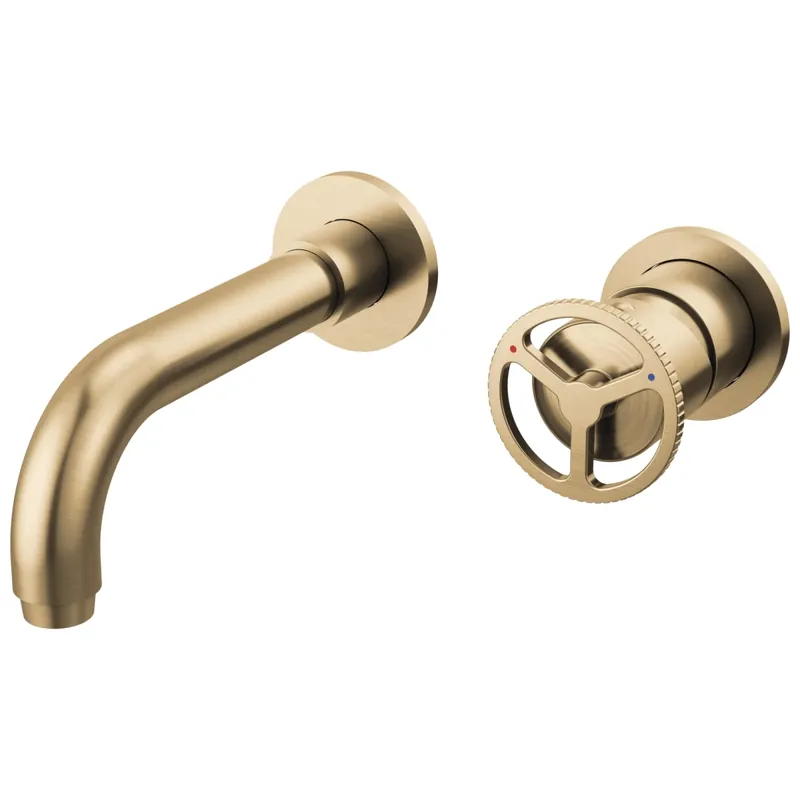 Delta T3558LF-CZWL Lavatory Faucet Wall Mount 4-8 Inch Spread 1.2 Gallons per Minute