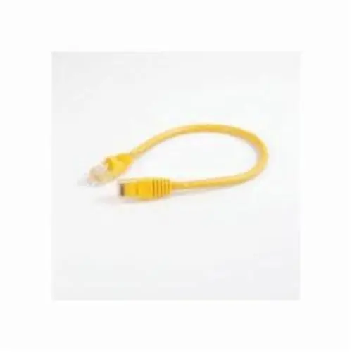 Legrand 570-115-001 QUIKTRON CAT5E 1FT PATCH CABLE YELLOW