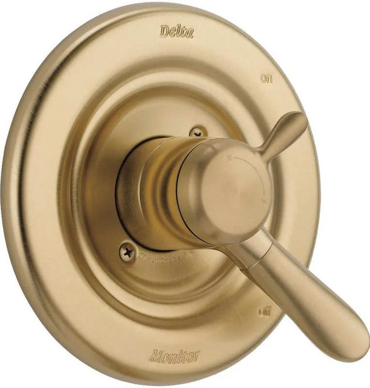 Delta Faucet T17038-CZ Lahara Single Handle Pressure Balancing Valve Trim in Champagne Bronze