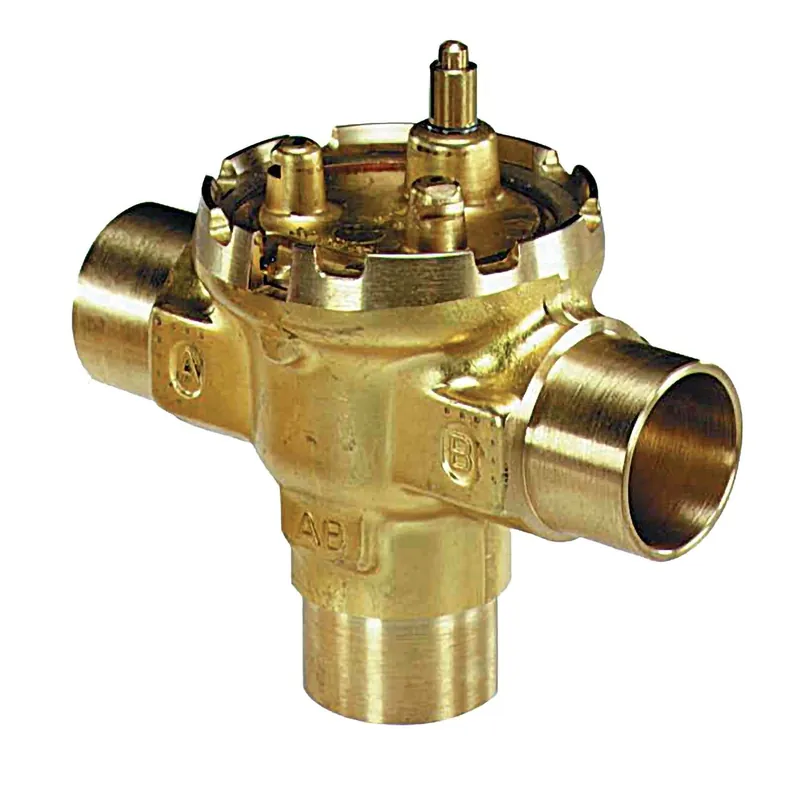 Honeywell Residential VU54S2024 1 inches Sweat 3 Way Fan Coil Valve Body 7 Cv 12 Psi Differential Short-body