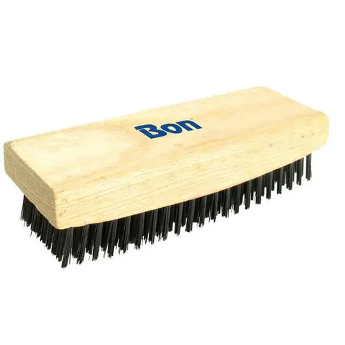 Bon 84-160 Tool 7-1/4 inches x 2-1/2 inches Wire Brush Rocker Back, 1-1/8 inches Trim, 9 x 21 Rows