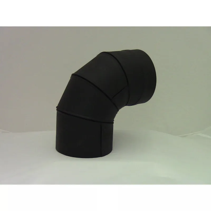 Metal-Fab 8SW90 Single Wall Black 8 inches x 90° Elbow