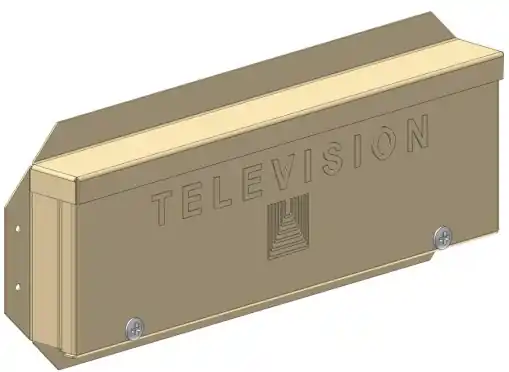 Orbit Industries UM1020-TV Single Residence Service Enclosure With Embossed ”Television” Text Pack of 10