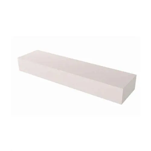 Bon 14-831 Rub Brick, White Aluminum Oxide, 60 Grit, 8in x 2in x 1in
