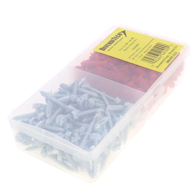 Diversitech 540-AK100 Anchor Kit 100 Anchors/Screws With Masonry Bit