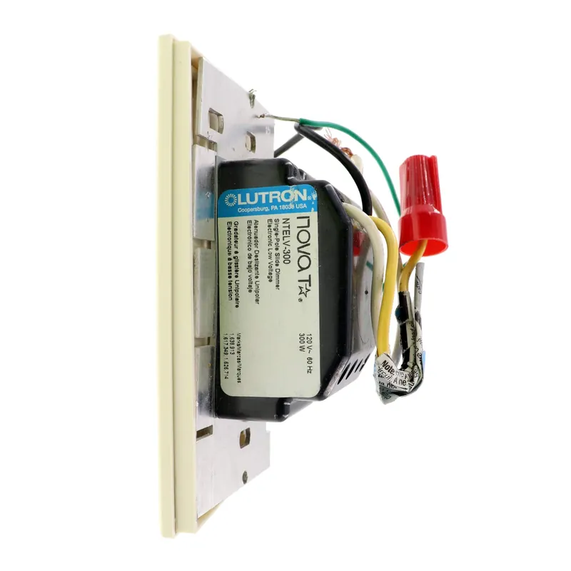Lutron NTELV-300-LA Nova T Dimmer Low-Voltage 120V/300W