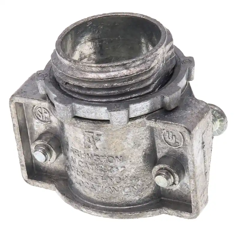 Arlington 8412 Cable Connector with Insulated Throat, 1 in Trade, 1 in Knockout, 0.78-1.12 in Cable Openings
