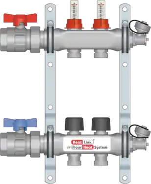 Heatlink 76102 Loop 1-1/4 inches SS Manifold with Flow Meters