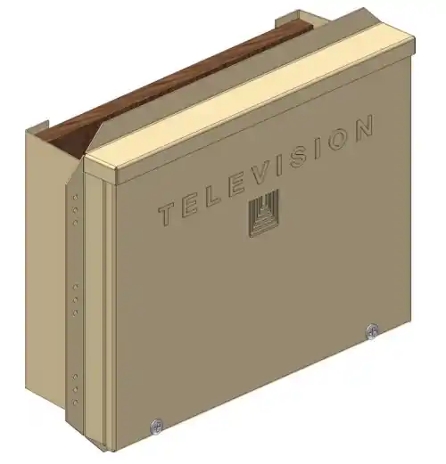 Orbit Industries UM1100-TV Modular Interface Service Enclosure With Embossed “Television” Text & Plywood Back Bracket 5 Pack