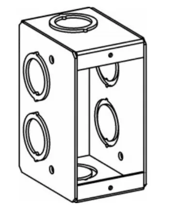 Orbit Industries MSB-1 Msb-1 2-1/2” Deep, 1-gang Masonry Box With Cko
