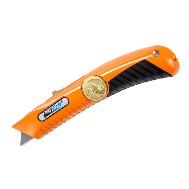 Pacific Handy Cutter E13201-5 Quickblade Auto-Retract Utility Knife Holds 5 Additional Blades