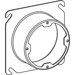 Orbit Industries 43150X Plaster Ring 4-Inch x 4-Inch x 1-1/2-Inch