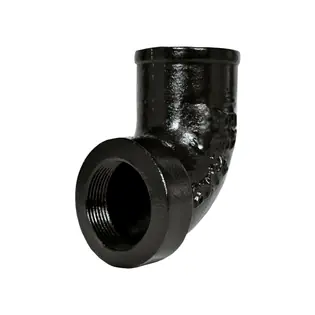 Charlotte Pipe 61194200155 Cast Iron No Hub Tapped 90° Elbow