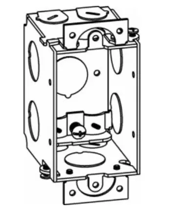 Orbit Industries GB-1-NM Switch Box 2-1/2 inches Deep, Gangable 1-Gang With Nm Cable Clamps