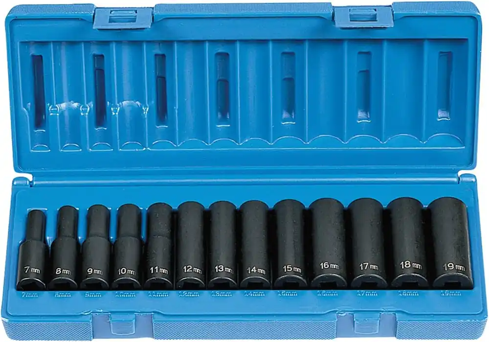 Grey Pneumatic 1213MD 3/8 inches Drive 13-Piece Deep Metric Socket Set