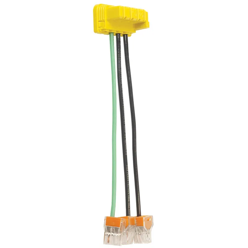 Pass & Seymour PTS6S-TR3BP PlugTail Switch, Right Angle with IDEAL Connector, 6-inch