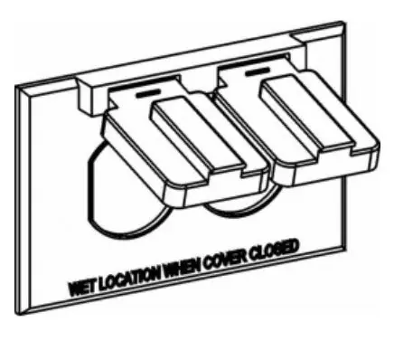 Orbit Industries 1C-DH 1-Gang Weatherproof Device Cover 1 Duplex Horizontal Device Mount