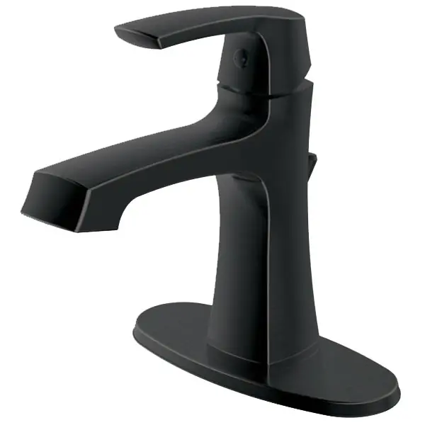 Luxury Line 192-7145 Presley Single Handle Bathroom Faucet with Brass Pop-Up Drain