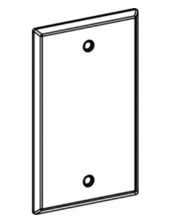 Orbit Industries 1-BC 1-Gang Weatherproof Blank Cover, Device Mount, Unpainted