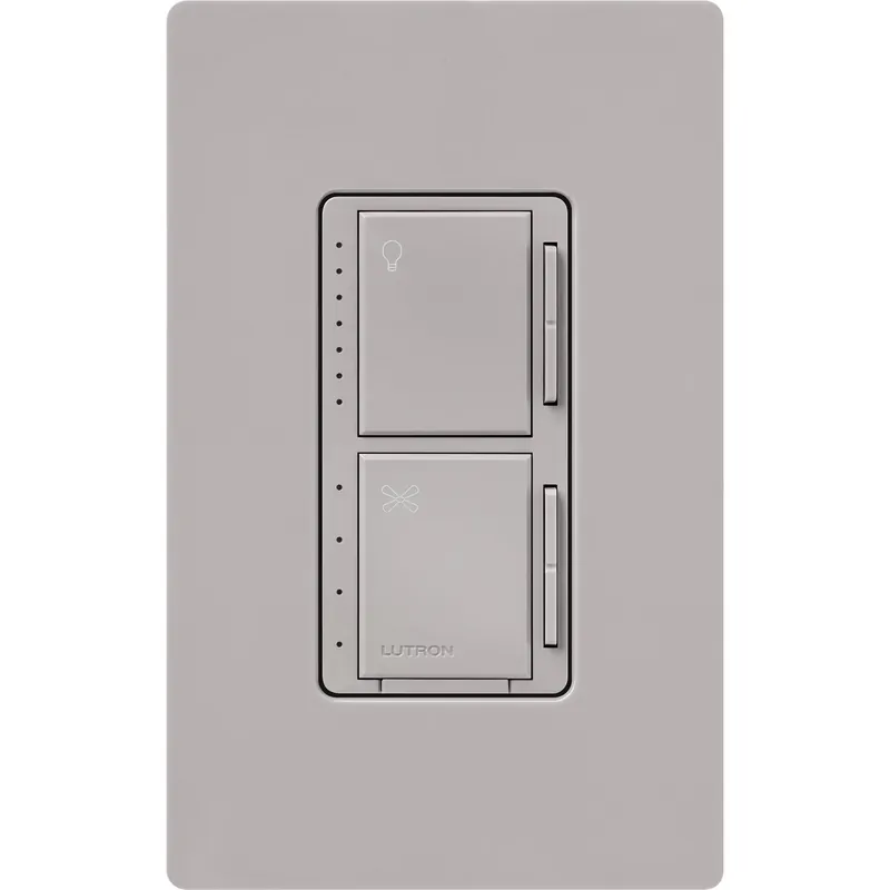 Lutron MACL-LFQ-GR Maestro LED+ Fan/Light Control 120V/75W Dimmable LED or 250W Incandescent/Halogen Light, 1.5A Fan
