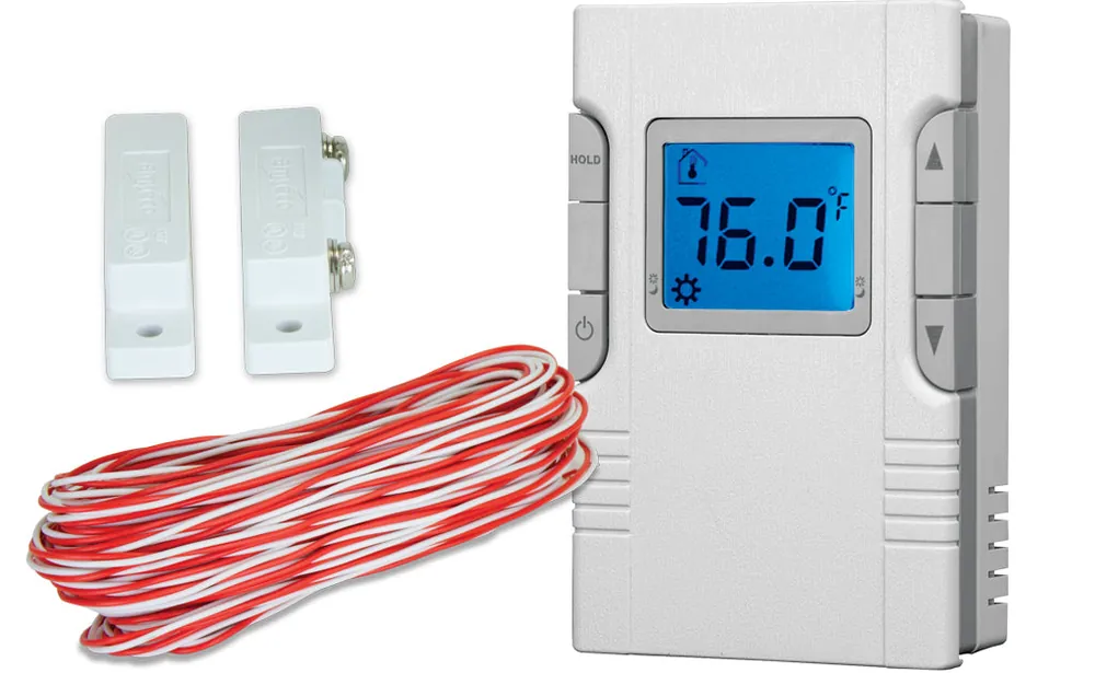 King Electric WR120-B-KIT Thermostat Kit, Wr 120V 16 Amp W/ Window Contact & 50Ft 18/2 Wire