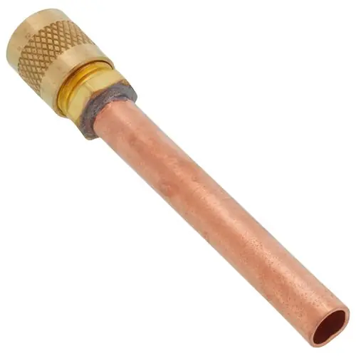C&D Valve CD8405/6 1/4 inches M. Flare Access Fitting w/ 5/16 inches Copper Tube Extension (Pack of 6)