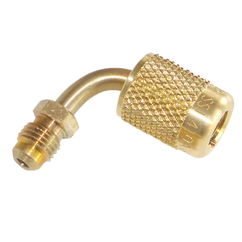 JB INDUSTRIES JB-33113N Secure Seal Adapter - 90 Degree, 1/4 QC x 1/4 SAE