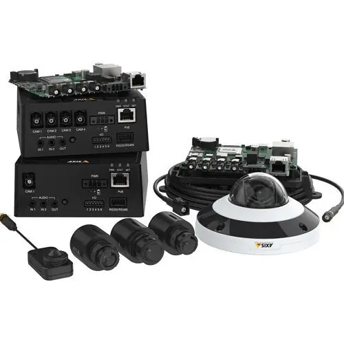Axis F7225-RE Series Discreet Pinhole Sensor IP Camera with Forensic WDR, 3.7mm Lens, Black (Replaces 01003-001)