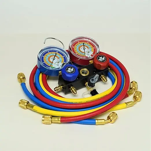 Mastercool 93561 R600a, R290, R134a 2-Way Aluminum Manifold Gauge Set