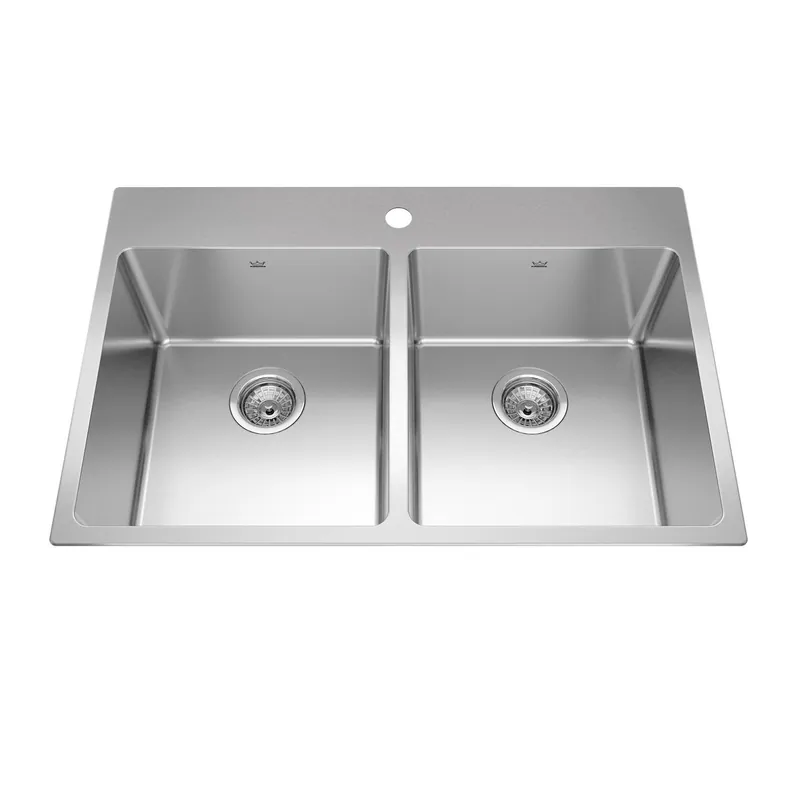 FRANKE BDL2233-9-1N Kindred Brookmore Drop-In Kitchen Sink